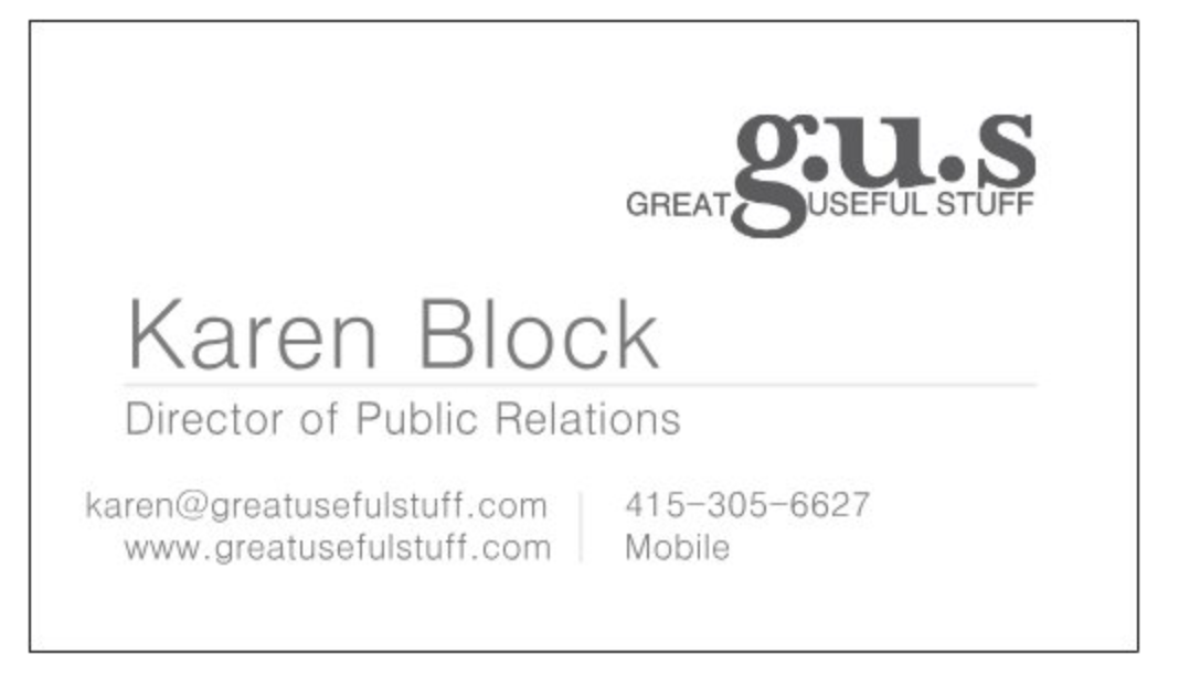 Business Card and Catalog