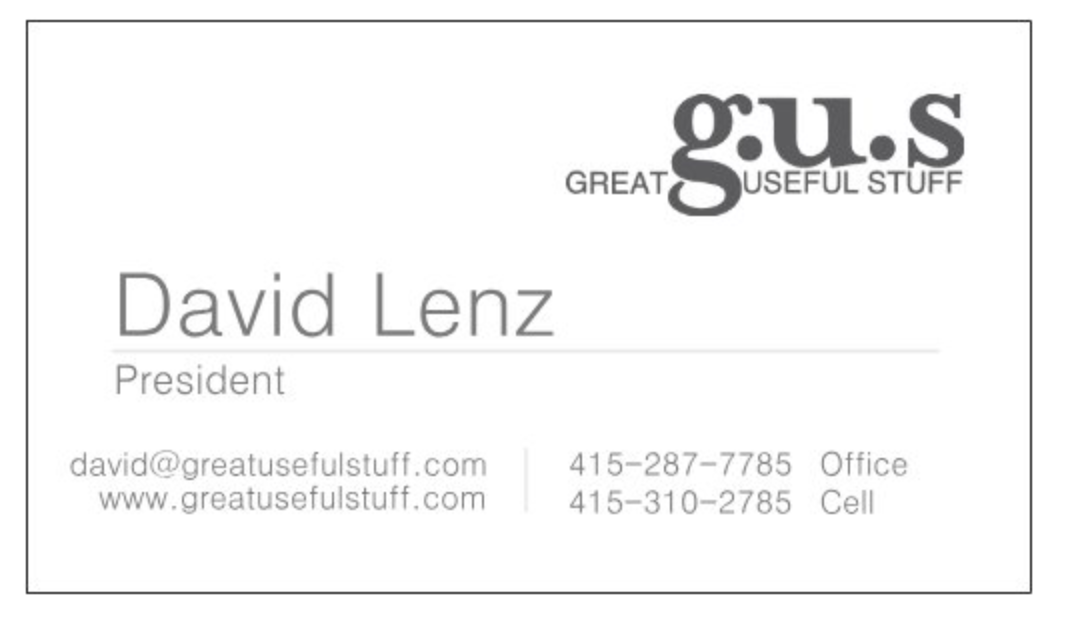 Business Card and Catalog