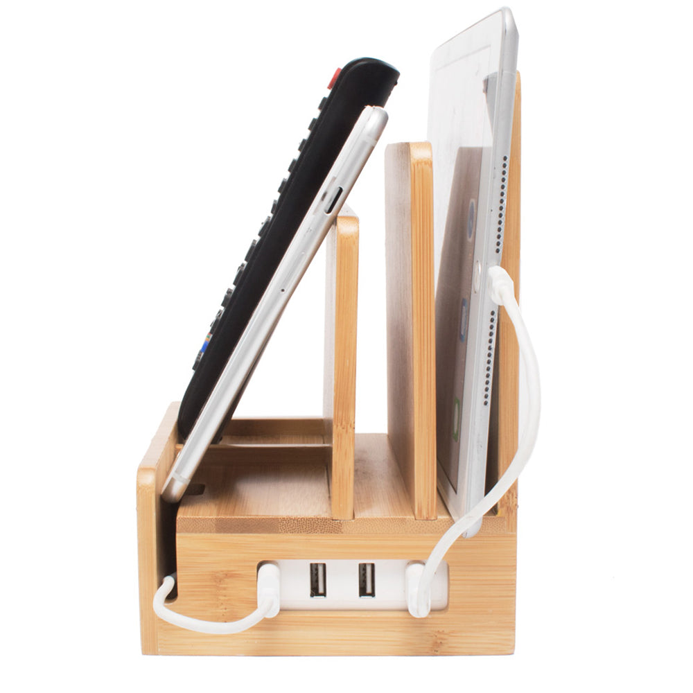 Remote phone compact + USB Powerstrip - Bamboo