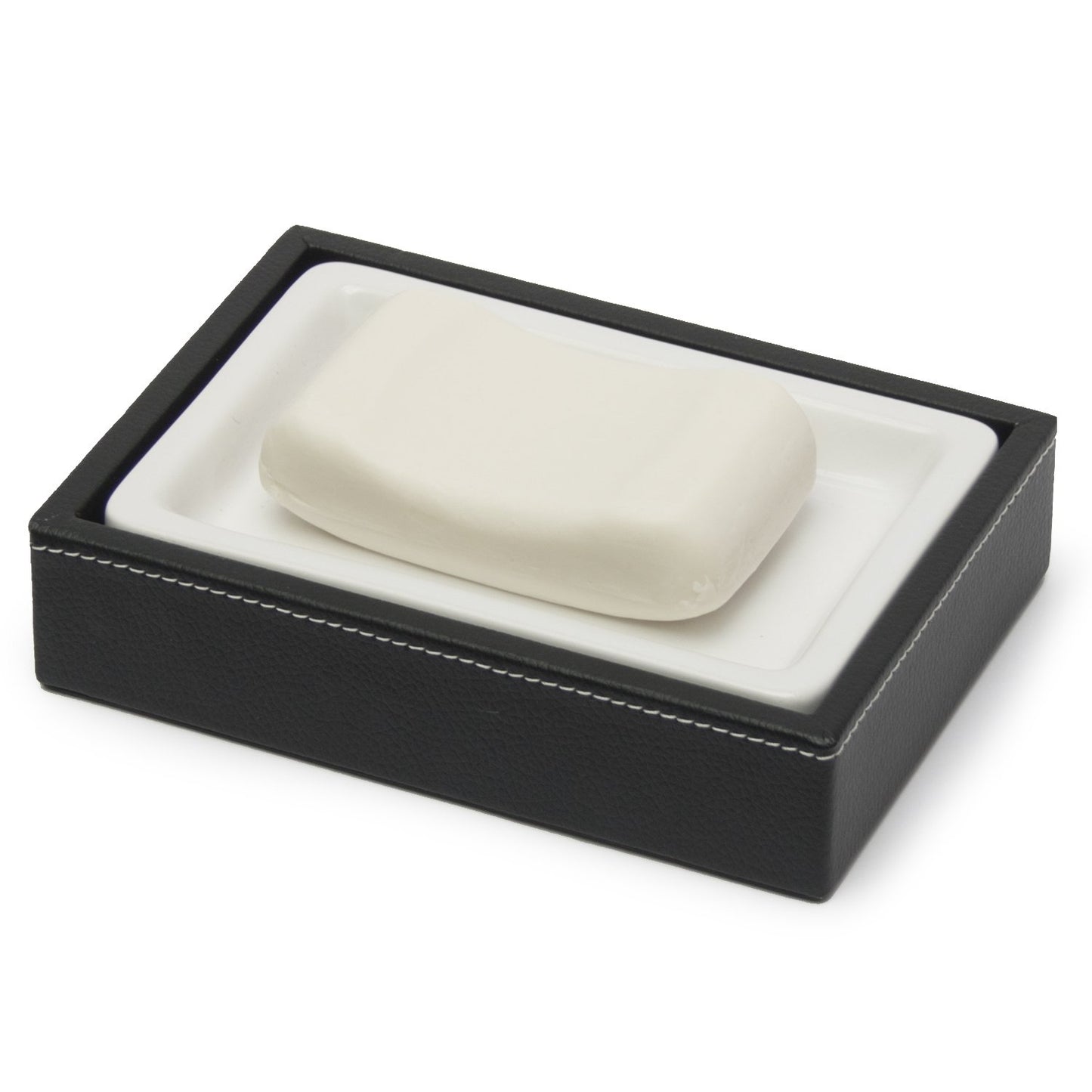 Soap Dish - Black Leatherette