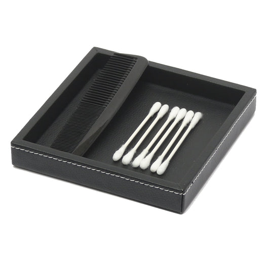 Mini Tray - Black Leatherette