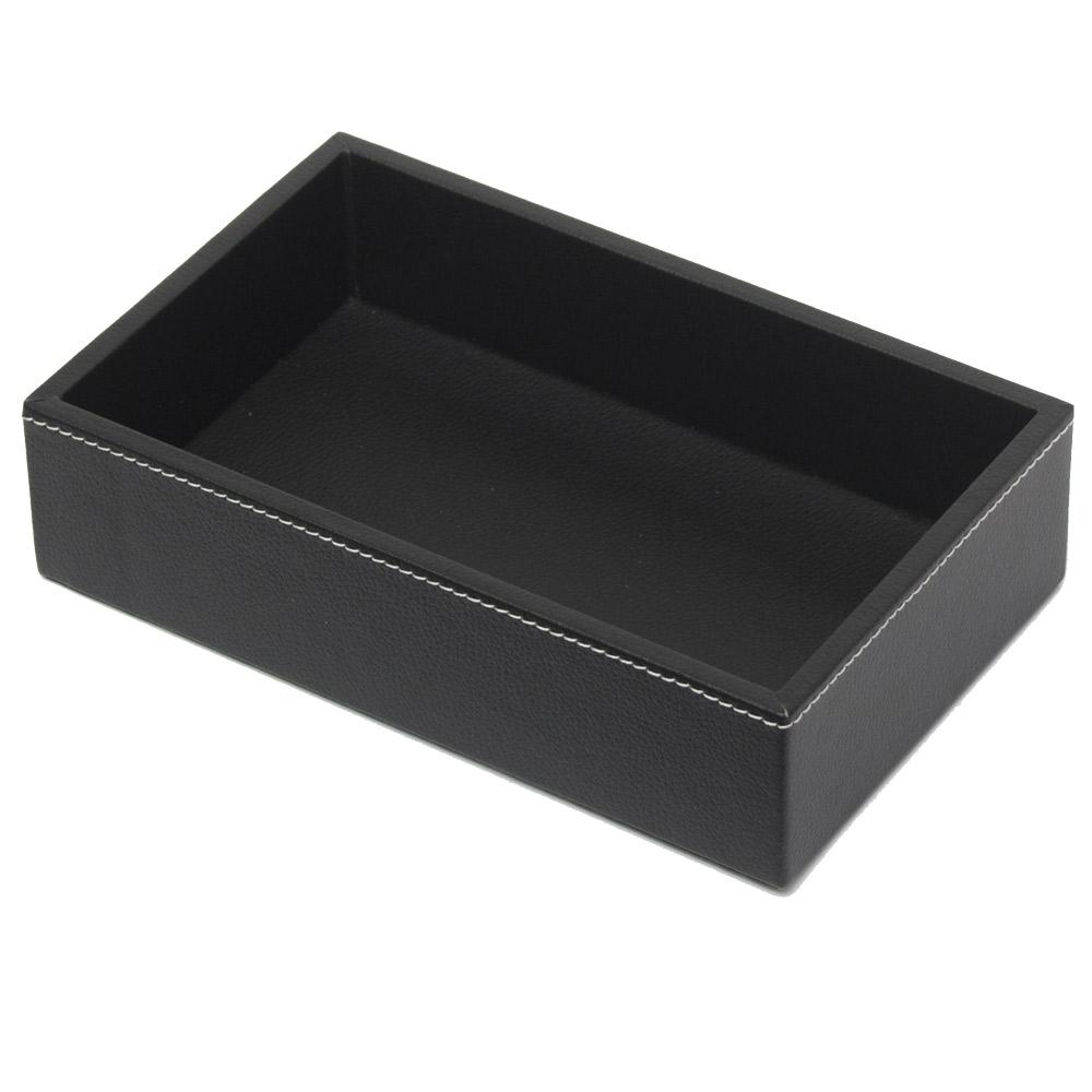 Rectangle Tray - Black Leatherette