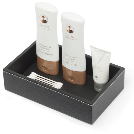 Rectangle Tray - Black Leatherette