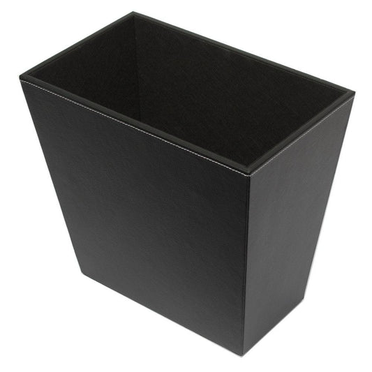Waste bin 11qt - Black Leatherette