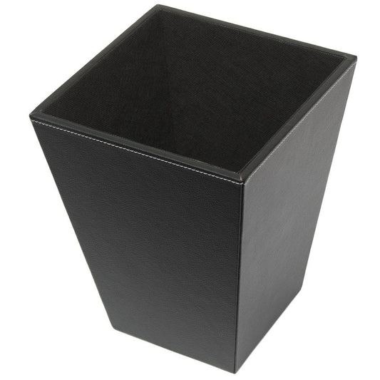 Waste bin 6qt - Black Leatherette