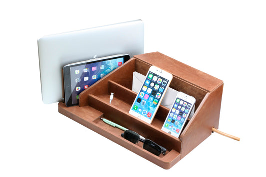 Premium Leather All-in-One Charging Station