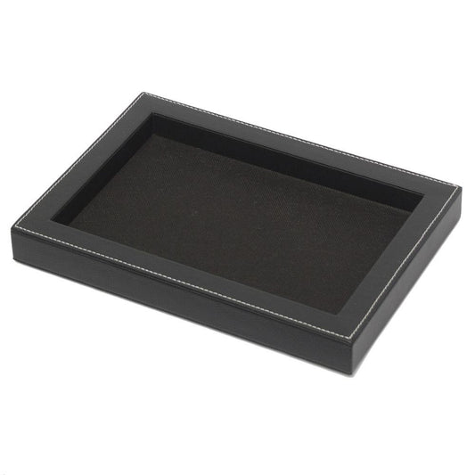 Framed Tray - Black Leatherette